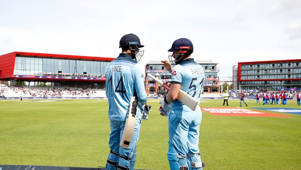 Jonny Bairstow and James Vince England